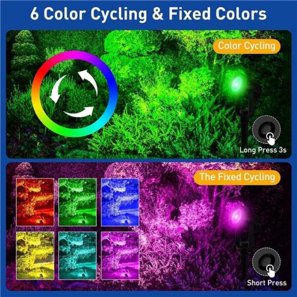 Halloween Solar Spot Lights Outdoor Color Changing, Landscape - Picture 3 of 8